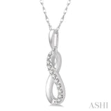 Infinity Shape Diamond Pendant