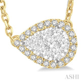 Pear Shape Lovebright Diamond Necklace