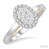 Oval Shape Lovebright Diamond Ring