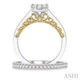 Oval Shape Lovebright Bridal Diamond Wedding Set