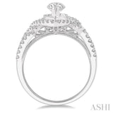 Marquise Shape Semi-Mount Diamond Engagement Ring