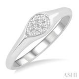 Pear Shape Lovebright Essential Light Weight Diamond Promise Ring