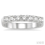 7 Stone Diamond Wedding Band