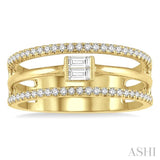 Diamond Fashion Open Ring