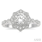 Semi-Mount Diamond Engagement Ring