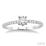 Light Weight Diamond Engagement Ring