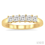 5 Stones Diamond Wedding Band