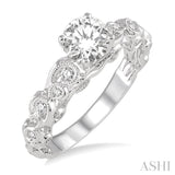 Light Weight Diamond Engagement Ring