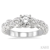 Light Weight Diamond Engagement Ring