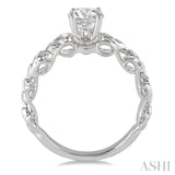 Light Weight Diamond Engagement Ring