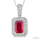 Gemstone & Diamond Pendant