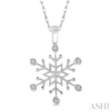 Snow Flake Diamond Pendant