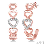 Heart Shape Diamond Earrings