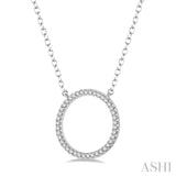 Diamond Fashion Circle Pendant