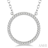 Diamond Fashion Circle Pendant