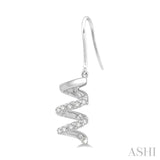 Spiral Diamond Earrings