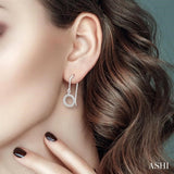 Circle Diamond Fashion Earrings