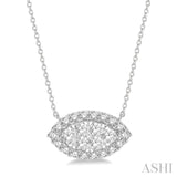 Marquise Shape Lovebright Diamond Necklace