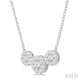 Lovebright Essential Three Stone Diamond Necklace