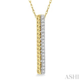 Diamond Bar Pendant