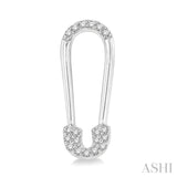 Diamond Safety Pin Fashion Earrings