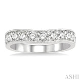 Diamond Curved Wedding Band