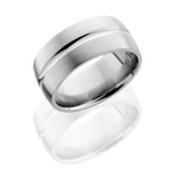 Titanium 10mm Domed Band with Concave Center