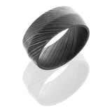 Damascus Steel 10mm Peaked Band