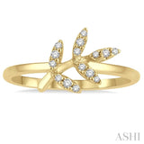 Leaf Petite Diamond Fashion Ring