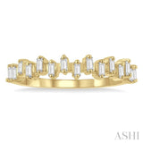 Stackable Scatter Baguette Diamond Fashion Ring
