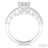 Heart Shape Lovebright Bridal Diamond Engagement Ring