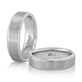 Dome Shaped Polished Platinum Men's Wedding Band