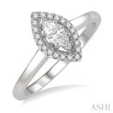 Marquise Shape Diamond Engagement Ring