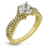DR351 WHITE 18K SEMI YELLOW