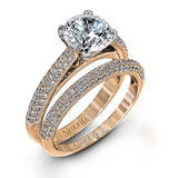 LP1973-D WHITE 18K SET ROSE