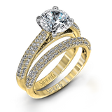 LP1973-D WHITE 18K SET YELLOW