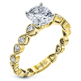 LR2601 WHITE 18K SEMI YELLOW