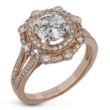 NR525 WHITE 18K SEMI ROSE