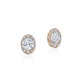 Oval Bloom Diamond Earring