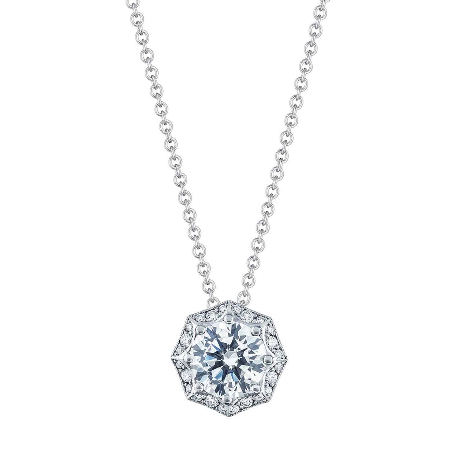 Art Deco Bloom Diamond Necklace