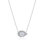 17" Pear Bloom Diamond Necklace