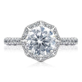 Round Bloom Engagement Ring