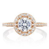 Round Bloom Engagement Ring