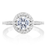 Round Bloom Engagement Ring