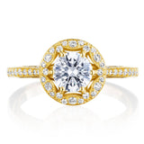 Round Bloom Engagement Ring