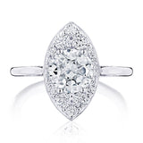 Round, Marquise Bloom Engagement Ring
