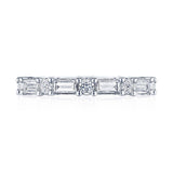 Baguette and Round Diamond Eternity Band