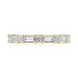 Baguette and Round Diamond Eternity Band