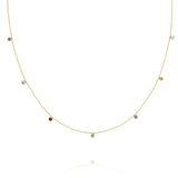 Lucky 7 Hanging Gems Necklace