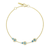 Petite Gemstone Bracelet with London Blue Topaz